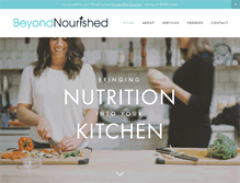 Tablet Screenshot of beyondnourished.com